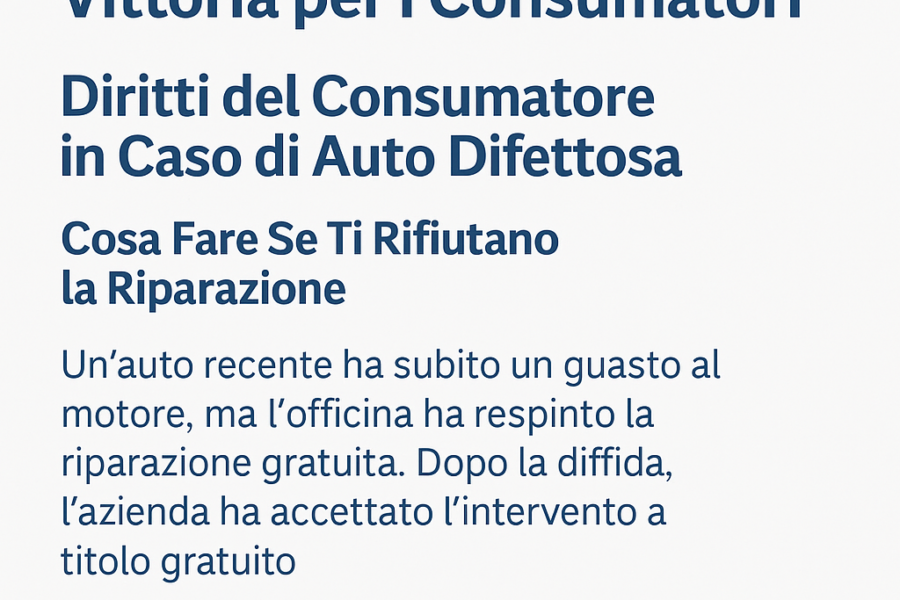 Consumatori 24 festeggiano riparazione auto gratuita