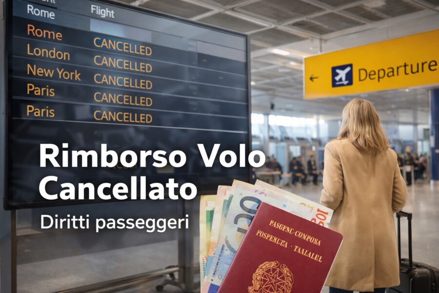 rimborso volo cancellato diritti dei passeggeri aeroporto voli cancellati