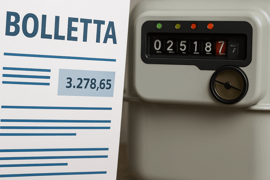 Bolletta luce e gas con importo anomalo da verificare