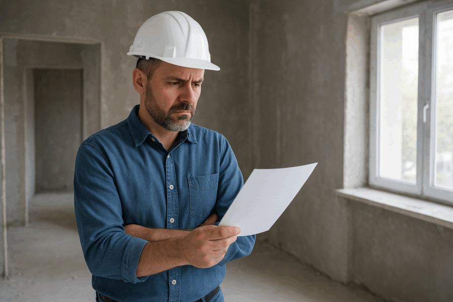 lavori non eseguiti