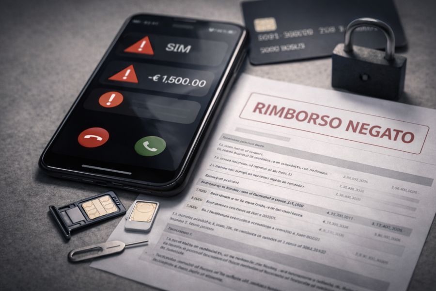 sim swap banca non rimborsa