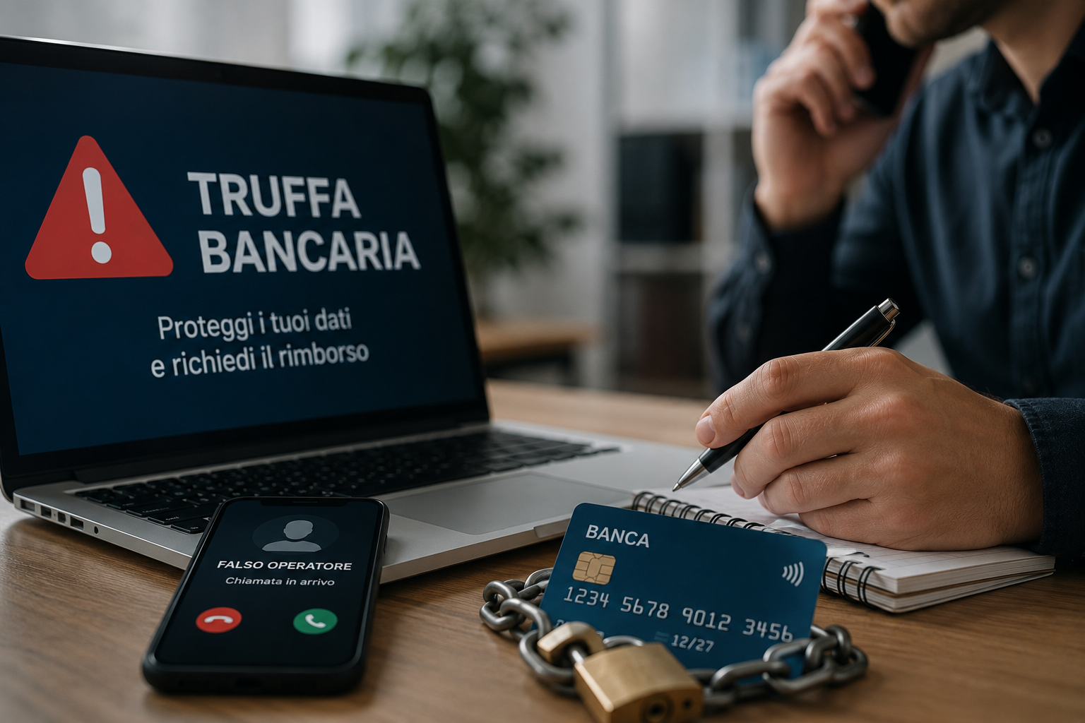 Operazione bancaria non autorizzata e richiesta di rimborso