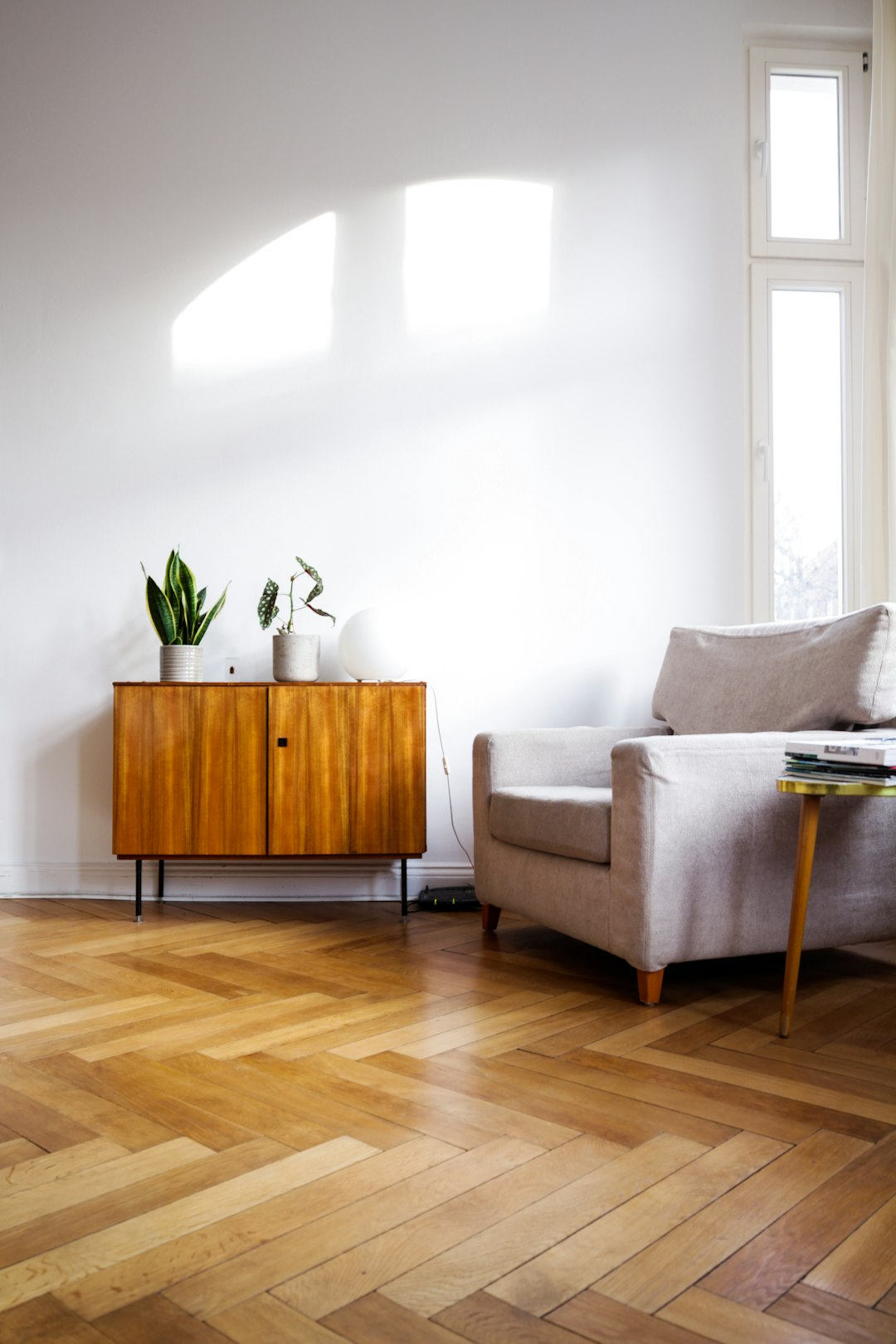 Pavimento in legno in un ambiente ristrutturato